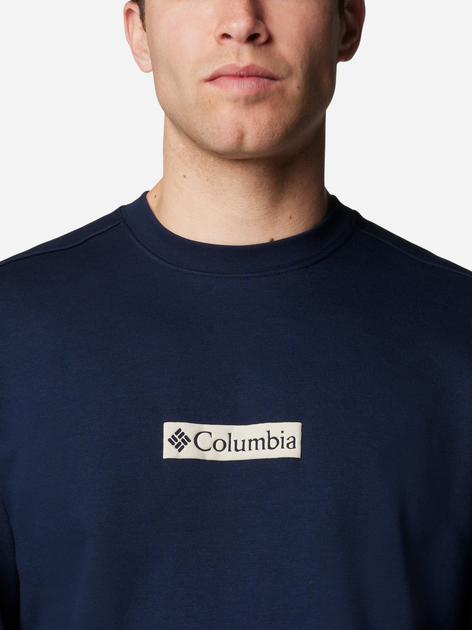 Світшот на флісі чоловічий Columbia Columbia Trek Crew 1957933463 L Темно-синій (195981272567) - зображення 5