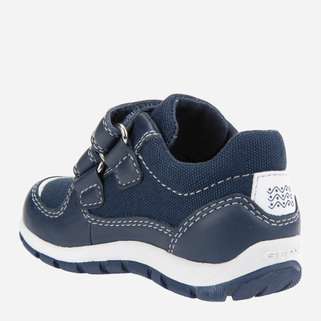 Sneakersy chłopięce Geox B8232A08510-C4211 26 Granatowy/Biały (8058279135314) - obraz 3