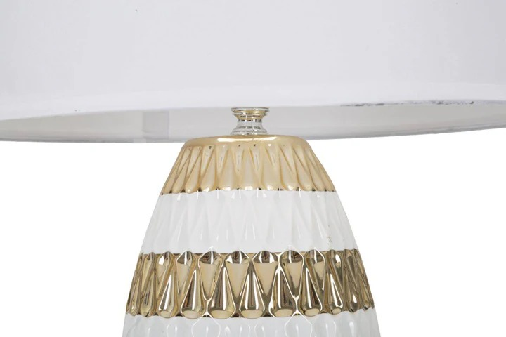 Lampa stołowa Mauro Ferretti w stylu glamour 33 x 50 cm (8024609365225) - obraz 2