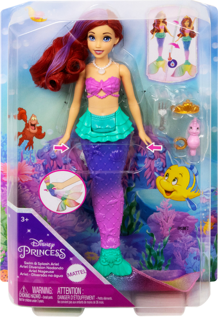 Лялька-русалочка Disney Princess Аріель Кольорові ефекти (HPD43 ...