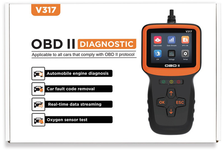 Автосканер Xiamen V317 діагностичний автомобільний адаптер OBD-2 (PH051042) - зображення 10