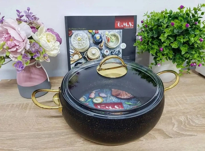 Каструля O.M.S. Collection 3141-IND-22 см 3 л Gold - зображення 7