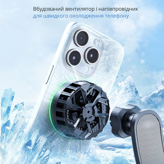 Автомобільний бездротовий магнітний зарядний пристрій Mcdodo 15W з охолодженням для Apple iPhone з підтримкою MagSafe на приладову панель автомобіля / зарядка-автотримач на торпедо / USB Type-C кабель / PD, QC - зображення 4