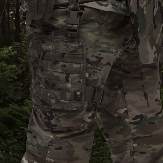 Платформа на стегно Ukrarmor (S/M). Cordura 500D. Кріплення Molle. Мультикам - зображення 2