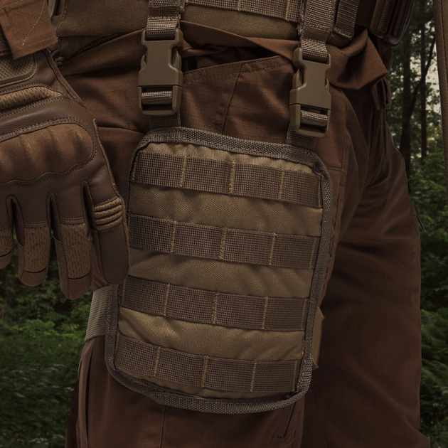 Платформа на бедро Ukrarmor (S/M). Cordura 500D. Крепление Molle. Койот - изображение 2