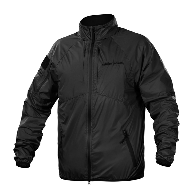 Водонепроницаемая куртка ветровка Ukrarmor Rainier Jacket, black. Polyester, waterproof L - изображение 1