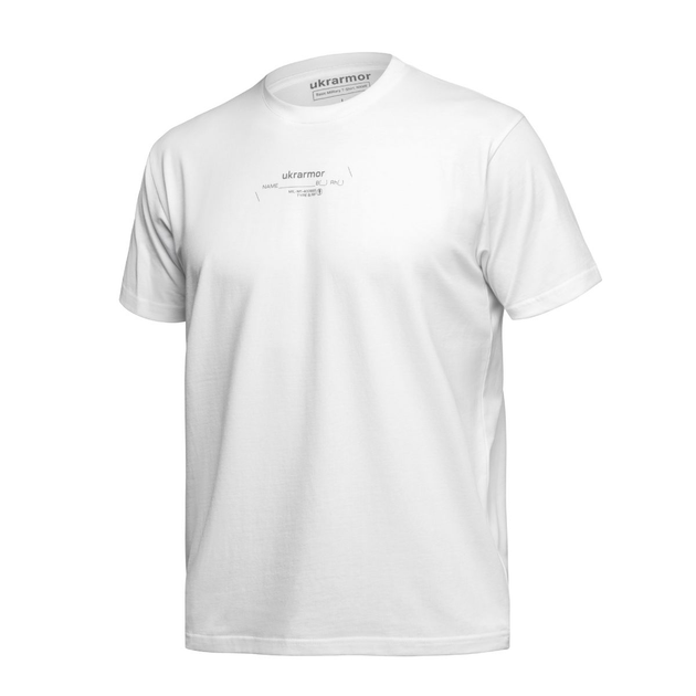 Футболка Basic Military Ukrarmor T-Shirt из коллекции NAME. Cottone/Elastane, белый M - изображение 1