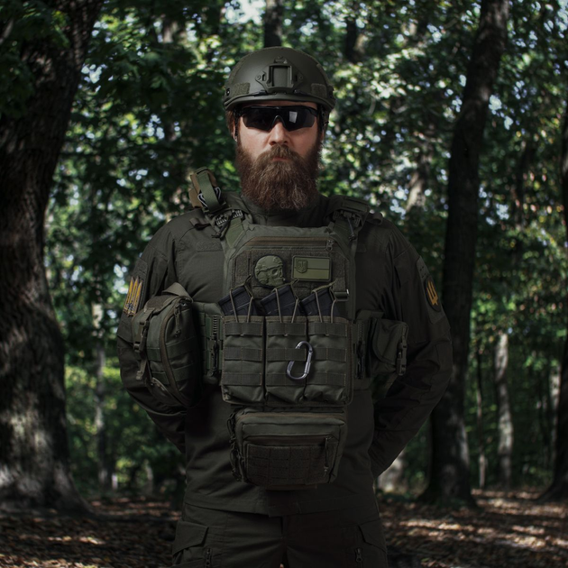 Комплект снаряжения Commando Ukrarmor Elite Tactical Assault Kit. Под 25х30 см бронеплиты. Олива - изображение 2