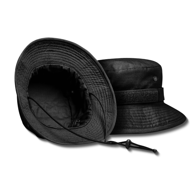 Панама тактична Combat Ukrarmor Hat (TDU ripstop) Чорний S/M - зображення 2