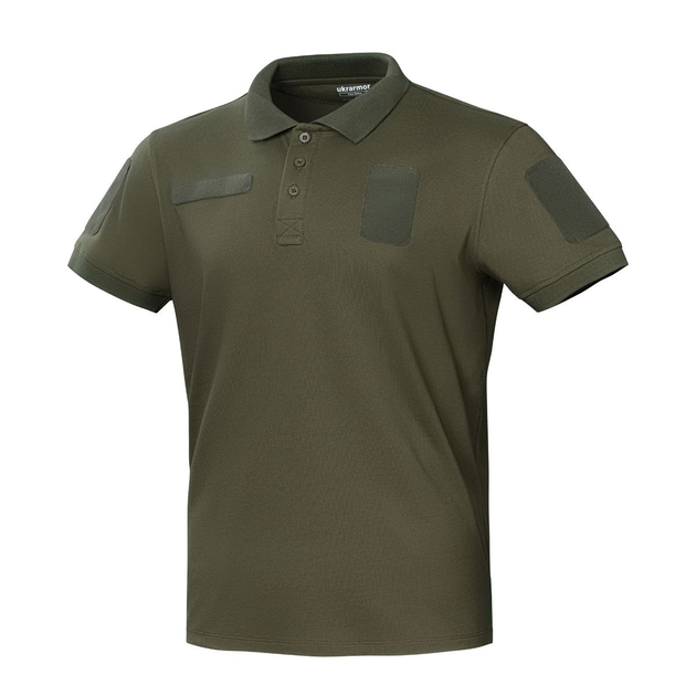 Футболка-поло тактическая Ukrarmor Polo Reflex. Cotton. Цвет Хаки (400990/M) - изображение 1