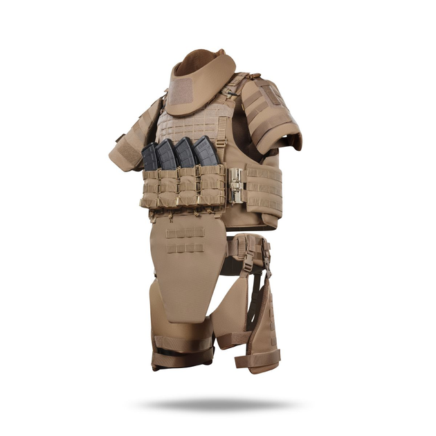 Бронекостюм ATAS (Advanced Ukrarmor Tactical Armor Suit) Level II. Клас захисту – 2. Койот. S/M - зображення 1