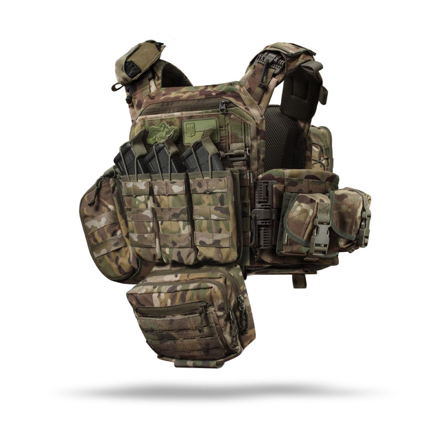 Комплект спорядження Commando Ukrarmor Elite Tactical Assault Kit. Під 27х35.5 см бронеплити. Мультикам - зображення 1