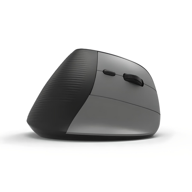 Вертикальна миша ACER OMR217 c комбінованим підключенням, дисплеєм та акумулятором, 4000DPI, чорно-сірий - зображення 2