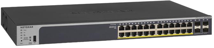 Przełącznik Netgear ProSafe 24x 1GB PoE+ Ethernet, 4x 1GB SFP Managed (GS728TPP-300EUS) - obraz 1