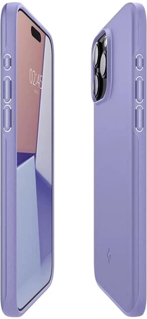 Панель Spigen Thin Fit для iPhone 15 Pro Max Iris Purple (8809896748988) - зображення 5
