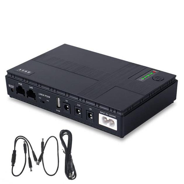 ИБП XOKO DC1018P DC UPS 10400 mAh Black (XK-DC1018P-BK) для роутера, оптики, терминала, видеокамеры - изображение 2