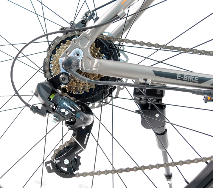 Електровелосипед ROCKSHARK 27.5" MTB AL ROCK003 Чорно-блакитний (4037E-2) - зображення 5