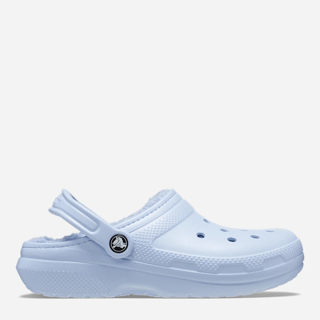 Акція на Жіночі крокси утеплені Crocs Classic Lined Clog 203591-4NS 42-43 (M9/W11) 27 см Блакитні від Rozetka