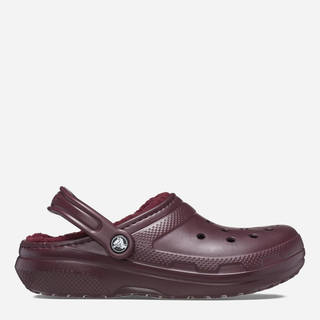 Акція на Жіночі крокси утеплені Crocs Classic Lined Clog 203591-6WD 42-43 (M9/W11) 27 см Бордові від Rozetka