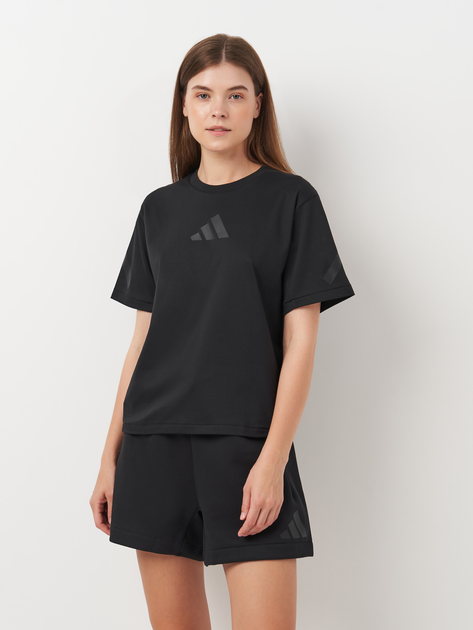 Акція на Футболка бавовняна жіноча Adidas W Z.N.E. Tee JE7846 XS Чорна від Rozetka