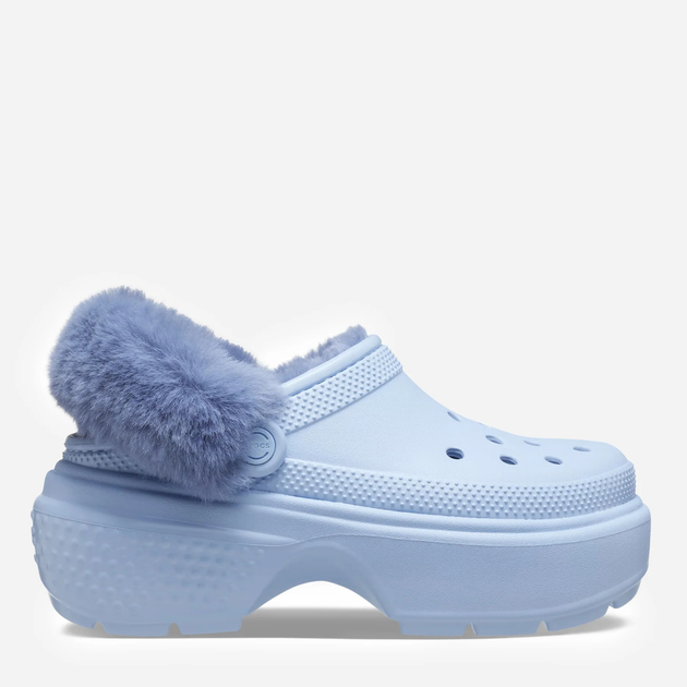 Акція на Жіночі крокси утеплені Crocs Stomp Lined Clog 208546-4NS 41-42 (M8/W10) 26 см Блакитні від Rozetka