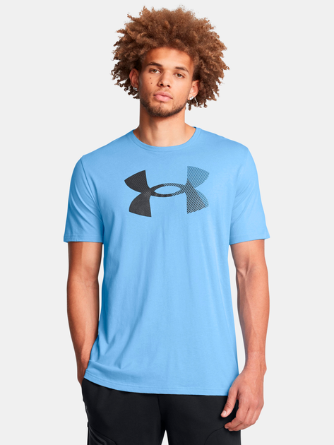 Акція на Футболка чоловіча Under Armour Ua Big Logo Fill Ss 1379451-465 S Синя від Rozetka