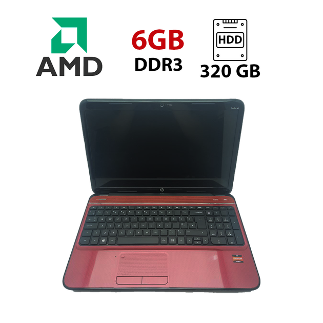 Ноутбук HP Pavilion g6-2000 / 15.6" (1366x768) TN / AMD A6-4400M (2 ядра по 2.7 - 3.2 GHz) / 6 GB DDR3 / 320 GB HDD / AMD Radeon HD 7420G / WebCam б/в - Фото 1 Ноутбук HP Pavilion g6-2000 / 15.6" (1366x768) TN / AMD A6-4400M (2 ядра по 2.7 - 3.2 GHz) / 6 GB DDR3 / 320 GB HDD / AMD Radeon HD 7420G / WebCam б/в - зображення 1