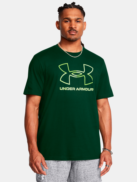 Акція на Футболка чоловіча Under Armour Ua Gl Foundation Ss 1382915-302 M Зелена від Rozetka