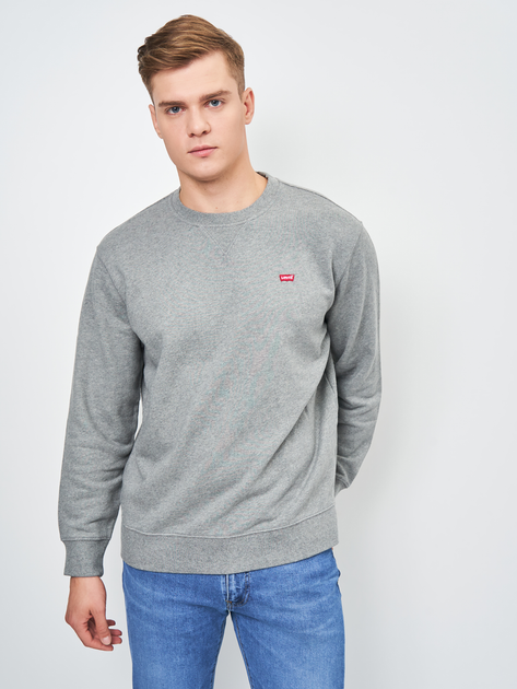 Bluza bez kaptura męska Levi's The Original Hm Crew 35909-0002 S Szara (5400898434263) - obraz 1