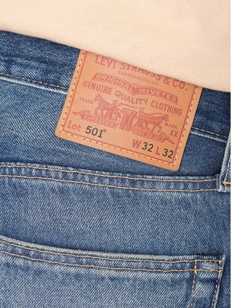 Джинси Regular fit чоловічі Levi's 501 Original 00501-3412 38-32 Сині (5401128028887) - зображення 5
