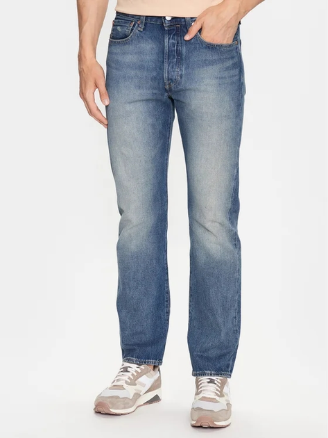 Jeansy regular fit męskie Levi's 501 Original 00501-3412 36-32 Granatowe (5401128028863) - obraz 1