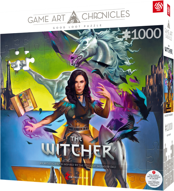 Puzzle GOOD LOOT Game Art Chronicles The Witcher Yennefer & Salvador Dali 1000 elementów (5908305247555) - obraz 2