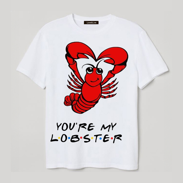 Акція на Футболка бавовняна жіноча Love&Live Lobster LLP04954 XXL Біла з принтом від Rozetka