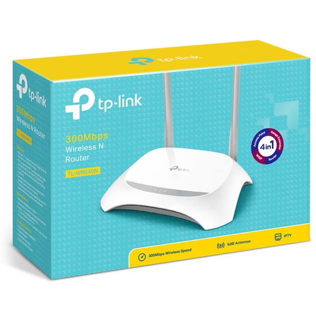 Wi-Fi Роутер TP-Link TL-WR840N v2 (N300, 1*Wan, 4*Lan, IPTV Мulticast, 2 антени) - зображення 6