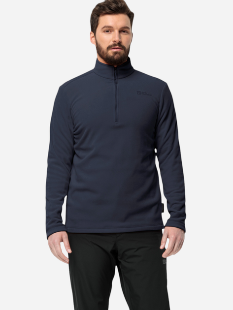 Bluza męska nierozpinana streetwear Jack Wolfskin Taunus Hz M 1709522_1010 M Ciemnogranatowa (4064993552355) - obraz 1