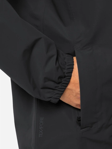 Вітровка чоловіча Jack Wolfskin Stormy Point 2L Jkt M 1111142_6000 L Чорна (4064993496543) - зображення 4