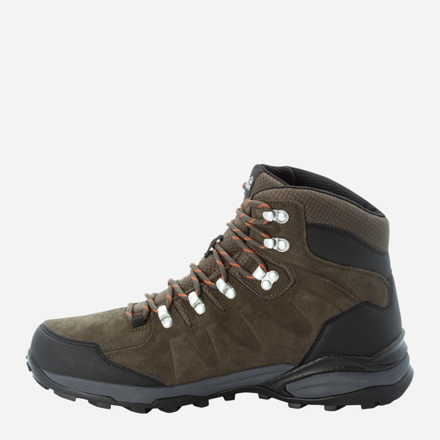 Чоловічі черевики для трекінгу з мембраною Jack Wolfskin Refugio Texapore Mid M 4049841_4287 46 Хакі (4060477907550) - зображення 3