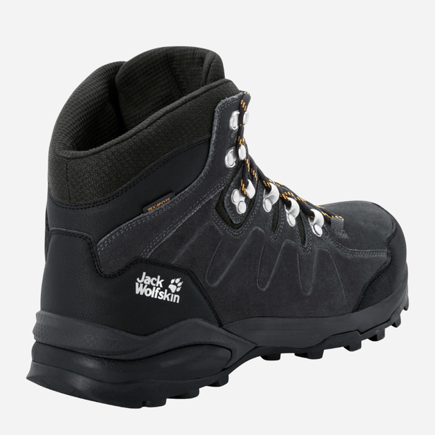 Buty trekkingowe męskie Jack Wolfskin Refugio Texapore Mid M 4049841_6357 44.5 Ciemnoszare (4060477907970) - obraz 4