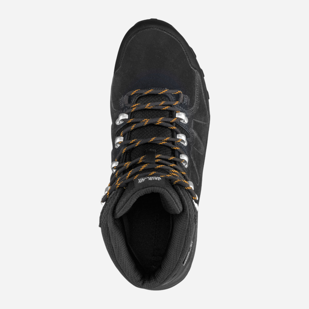 Чоловічі черевики для трекінгу з мембраною Jack Wolfskin Refugio Texapore Mid M 4049841_6357 48 Темно-сірі (4060477908038) - зображення 5