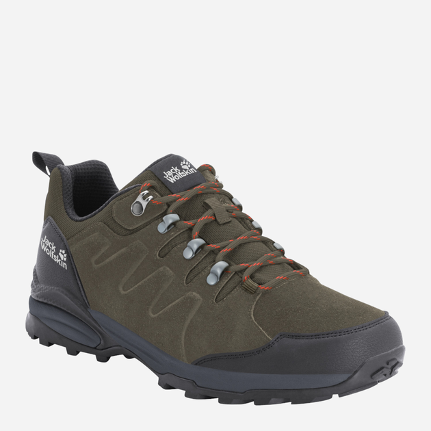 Buty sportowe trekkingowe męskie z membraną Jack Wolfskin Refugio Texapore Low M 4049851_4287 43 Khaki (4060477908106) - obraz 2