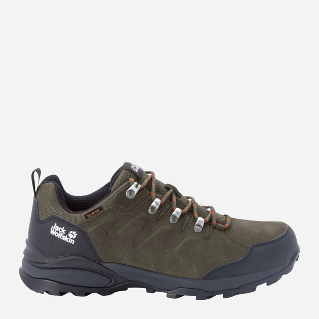 Buty sportowe trekkingowe męskie z membraną Jack Wolfskin Refugio Texapore Low M 4049851_4287 45.5 Khaki (4060477908144) - obraz 1