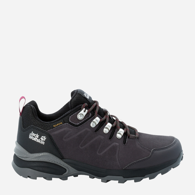 Buty sportowe trekkingowe damskie z membraną Jack Wolfskin Refugio Texapore Low W 4050821_6157 40.5 Ciemnoszare (4060477908953) - obraz 1