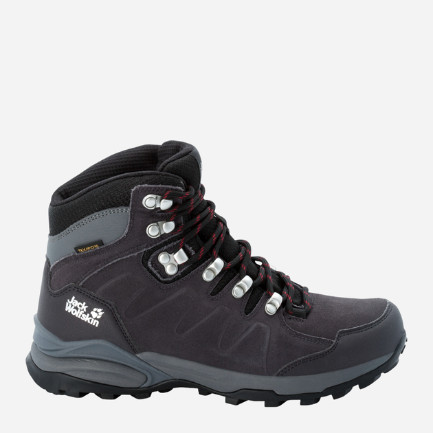 Buty trekkingowe damskie z membraną Jack Wolfskin Refugio Texapore Mid W 4050871_6157 37.5 Ciemnoszare (4060477909264) - obraz 1