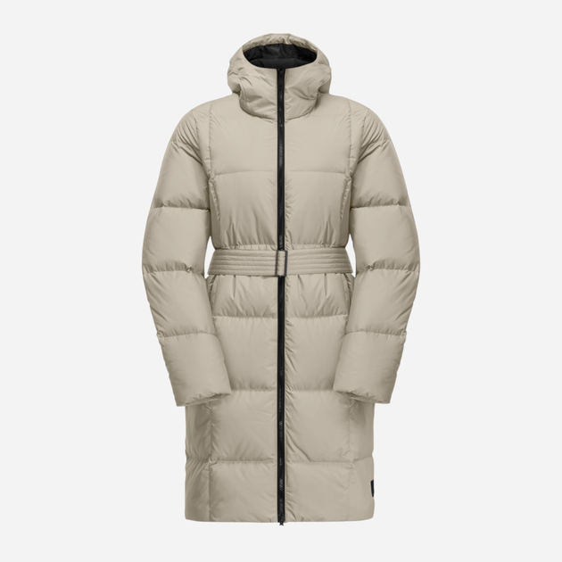 Пуховик зимовий довгий жіночий Jack Wolfskin Frozen Lake Coat W 1206132_A0029 XL Бежевий (4064886314954) - зображення 1