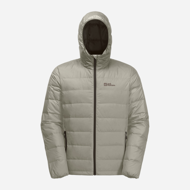 Пуховик зимовий короткий чоловічий Jack Wolfskin Ather Down Hoody M 1207671_A0029 L Бежевий (4064886343602) - зображення 2