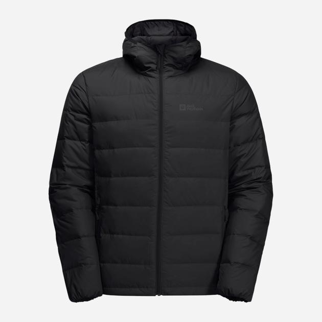 Пуховик зимовий короткий чоловічий Jack Wolfskin Ather Down Hoody M 1207671_6000 S Чорний (4064993897418) - зображення 6
