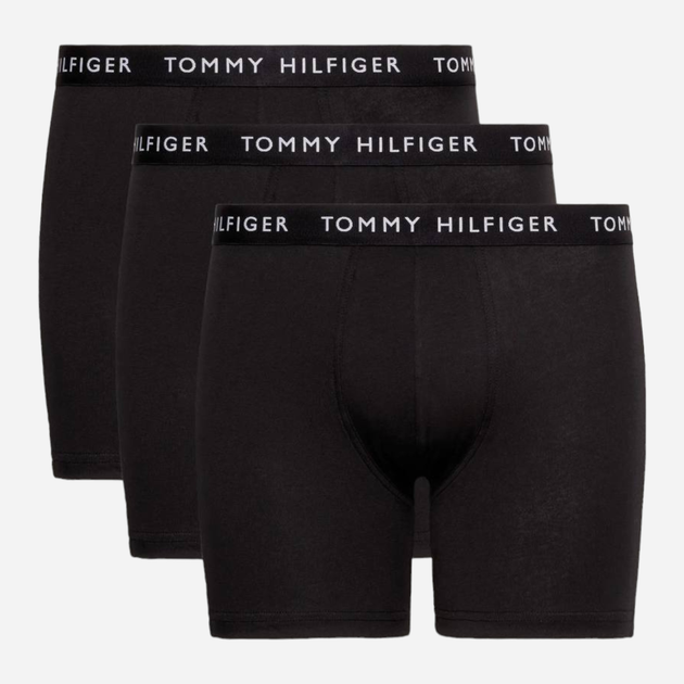 Трусики боксери чоловічі бавовняні Tommy Hilfiger UM0UM02204-0TE S 3 шт Чорні (8720116323016) - зображення 1