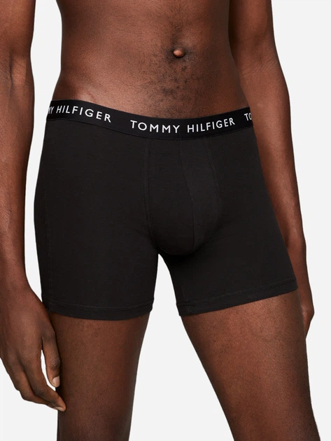 Набір трусів-боксерів чоловічих бавовняних Tommy Hilfiger UM0UM02204-0TE 2XL 3 шт Чорні (8720116323542) - зображення 2