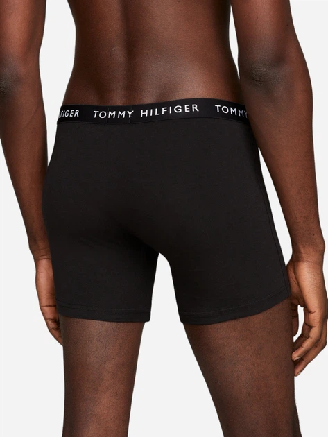 Zestaw majtek męskich typu bokserki 3 szt Tommy Hilfiger UM0UM02204-0TE M Czarne (8720116323092) - obraz 3