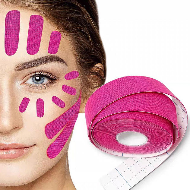 Стрічка для тейпування кінезіо тейп Kinesio tape 500 х 2.5 см Rose - зображення 1